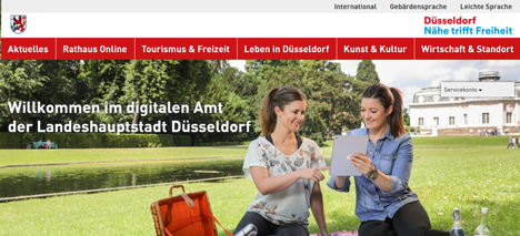 (Screenshot: service.duesseldorf.de) 