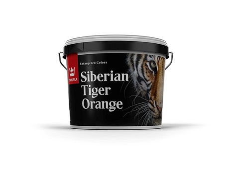 Mit Farbtnen wie "Siberian Tiger Orange" machen TBWA\Helsinki und Tikkurila auf bedrohte Tierarten aufmerksam (Foto: Tikkurila)