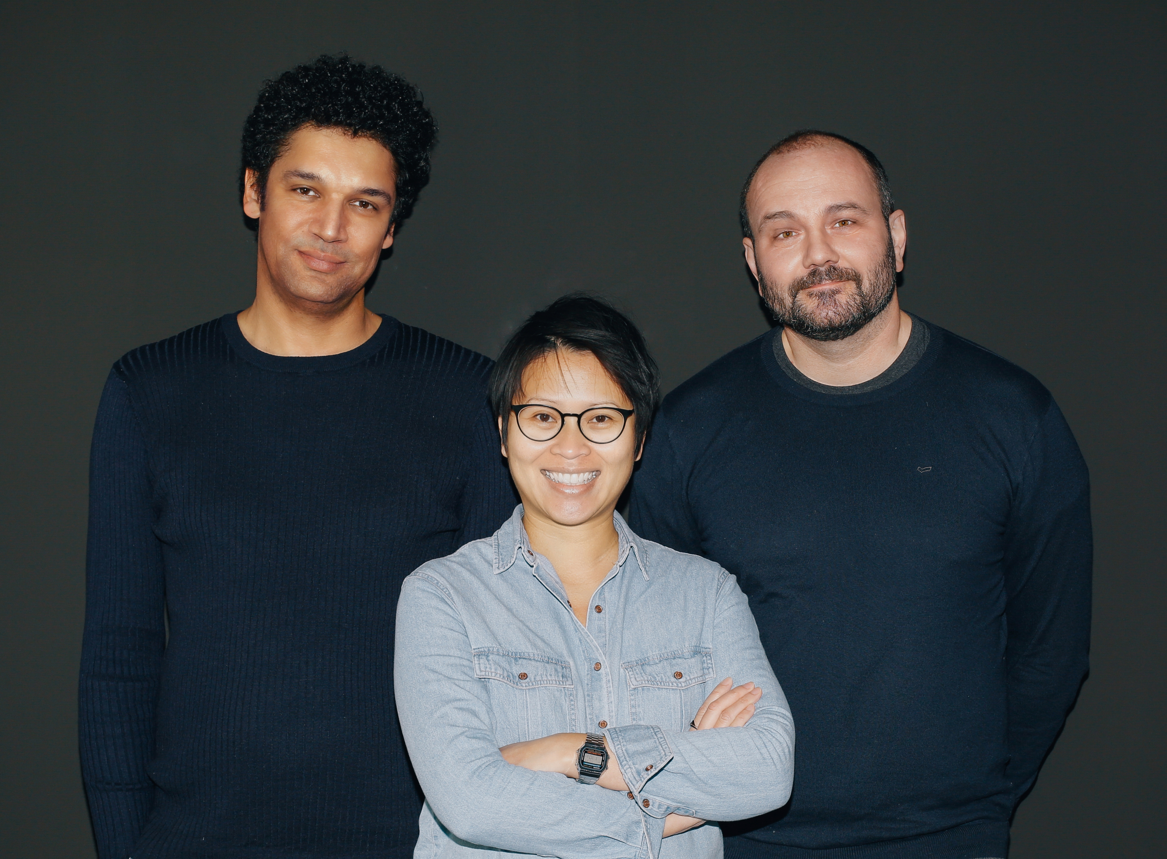 SinnerSchrader baut Hauptstadtpräsenz aus - Seit heute am Start: Das neue Führungstrio von SinnerSchrader Berlin Anthony Wottrich, Amy Chan, Uwe Bartsch (v.l.; Foto: SinnerSchrader)