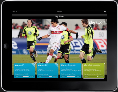 Die Sky Sport App ist im September 2017 gestartet