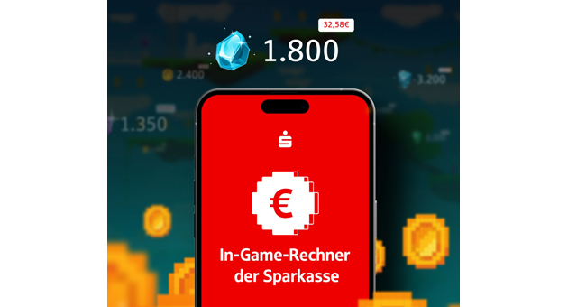 Sparkassen und JvM für mehr Transparenz bei In-Game-Währungen - Mit dem "In-Game-Rechner der Sparkasse" haben Gamer die Möglichkeit die tatsächlichen Kosten in Online-Spielen zu berechnen – Foto: JvM