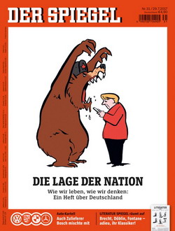 Karikatur-Serie des 'Spiegel' wird Cover des Monats Juli -