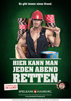 Neue Monarchie überarbeitet Kampagne für die Spielbank Hamburg - Aktuelle Kampagne für die Spielbank Hamburg von Neue Monarchie (Foto: Agentur)