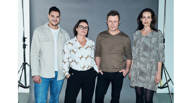 OH-SO Digital eröffnet Büro in Berlin - Bilden das Führungsteam von OH-SO Digital in Berlin: Morris Spors, Antje Saborowski, Jochen Förster und Pia Schott - Foto: OH-SO Digital