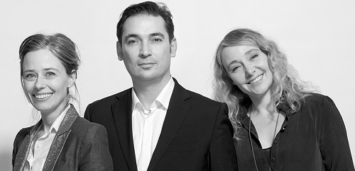 dan pearlman: junge Tochter gewinnt Leitagentur-Pitch der be Berlin-Kampagne - Nicole Srock-Stanley (l.) startet mit Levent Akinci und Marion Heine eine neue Werbeagentur (Foto: dan pearlman)
