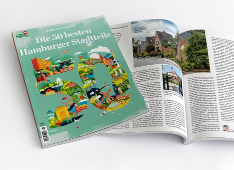 'Hamburger Abendblatt' gibt Sondermagazin zur Serie '"Die 50 besten Hamburger Stadtteile' heraus (Foto: Funke Mediengruppe)