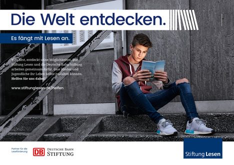 von Mannstein setzt Imagekampagne für Stiftung Lesen um - Die Kampagne der Stiftung Lesen ist bundesweit auf Großflächenplakaten und Anzeigen präsent (Foto: von Mannstein)