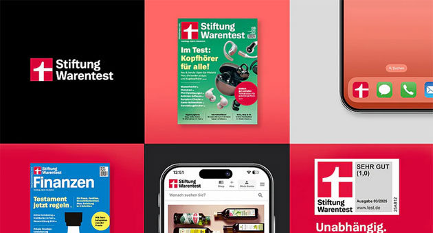 Stiftung Warentest im neuen Outfit und mit neuem Namen - Ab sofort erscheinen alle Medienmarken On- wie Offline der Stiftung Warentest mit dem neuen roten Marken-Logo – Foto: Stiftung Warentest