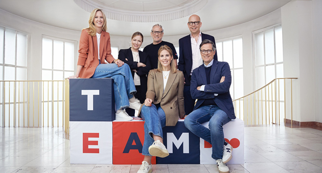 Die Holding BBDO Group Germany wandelt sich zu TEAM BBDO The Marketing Group - Das neue Führungsteam der Holding TEAMBBDO (v.i.): Anneli Bergström, Daniela Strasser, Frank Hahn, Luisa Rode, Boris Terwey und Christian Rätsch - Foto: TEAMBBDO