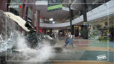  Augmented Reality Kampagne im  Alexa Shoppingcenter Berlin zum Launch von 'Tempo fresh to go' (Foto: Tempo)