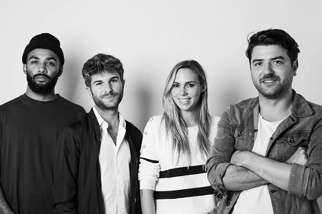 Avantgarde baut Social Media-Kompetenz aus - Von links nach rechts: Kwami Tendar, Florian Metz, Stefanie Steinmayr und Johannes Hutner (Foo: Avantgarde)