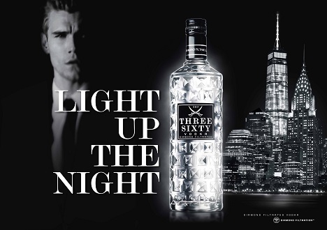 'Three Sixty Vodka' mit der 360-Kampagne Light Up The Night (Foto: Three Sixty Vodka GmbH)