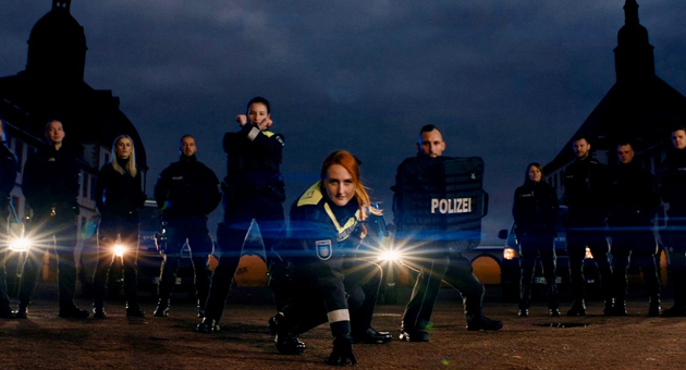 Bei dem neuen Imagefilm fr die Thringer Polizei setzt glow auf die verschiedensten Arbeitsgebiete der Polizei  Foto: glow