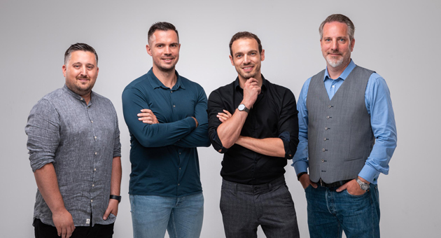 TOWA startet in Deutschland - Die vierköpfige TOWA-GF freut sich über den Start in Hamburg (v.l.n.r.): Markus Grabher, Florian Wassel, Matteo Ender und Karsten Krause-Ablaß - Foto: TOWA