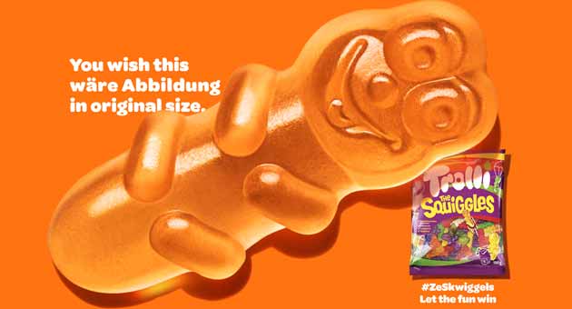 Trolli und HeimatTBWA launchen neue Kampagne - Trolli und HeimatTBWA starten Kampagne für das Raupenfruchtgummi The Sqiggles – Foto: Trolli