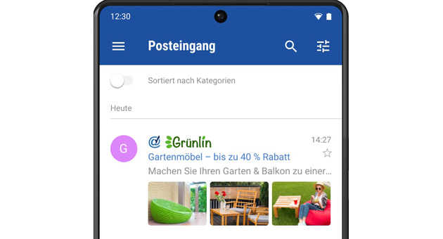 United Internet Media startet Werbeformat für Trusted Dialog - Mit dem Product-Gallery-Ad-Newsletter für den Trusted Dialog können Marken ihre Mailings mit bis zu drei Bildmotiven ergänzen - Foto: United Internet Media