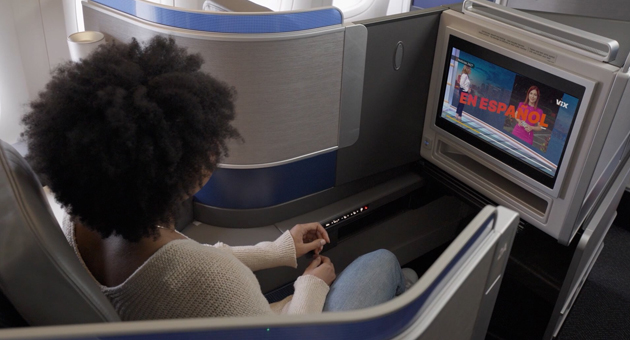 United launcht erste Airlines-Mediaplattform - United Airlines vermarktet Werbung im Bord-TV - Foto: United Airlines