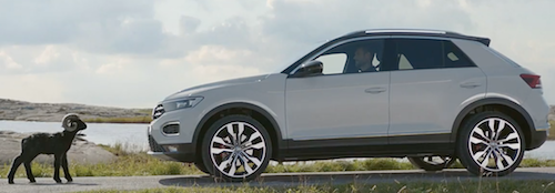 Volkswagen und DDB bringen internationale Launchkampagne für den neuen Volkswagen T-Roc auf die Straße - Ein kleiner schwarzer Widder findet im Spot zum Launch des Volkswagen T-Roc einen ebenbürtigen Partner (Foto: Screenshot YouTube/Volkswagen)