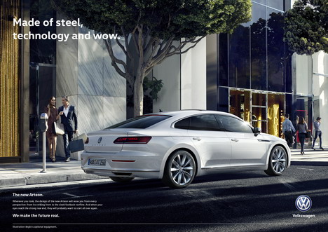 Launchkampagne für VW Arteon kommt von Grabarz & Partner - Europaweite integrierte Kampagne für neue Modellreihe (Foto: VW)
