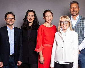 v.l.: Sven Rhlicke, Anina Veigel, Mirijam Trunk, Waltraut von Mengden, Alexander Wunschel (Foto: Bettina Theisinger)