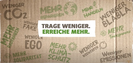 Towa setzt nachhaltiges Engagement von Vaude in Szene - Die neue Branding-Kampagne für Vaude steht unter dem Motto 'Trage weniger. Erreiche mehr.' - Abb. Towa