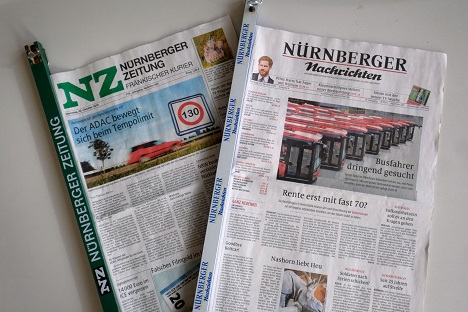 'Nürnberger Nachrichten' und 'Nürnberger Zeitung' fassen Redaktionen zusammen - 'Nürnberger Nachrichten' und 'Nürnberger Zeitung' bündeln Kräfte in neuer Zentralredaktion (Foto: Verlags Nürnberger Presse)