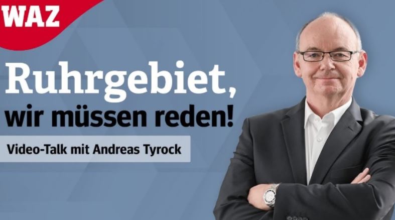 WAZ-Chef Andreas Tyrock fhrt Gesprche mit prominenten Gsten - Abbildung: Funke