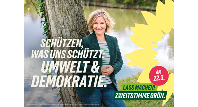 Die Grünen Rheinland-Pfalz starten mit "Lass machen!" in den Wahlkampf - Spitzenkandidatin Katrin Eder steht im Mittelpunkt der Grünen-Wahlkampagne "Lass machen!" für die Landtagswahl 2026 – Foto: The Goodwins