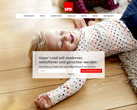 Die aktuelle Homepage der SPD stammt aus der Feder von ButterBerlin (Foto: Butter)