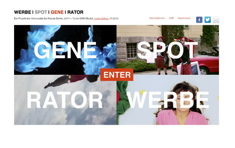 Studierende der Universität der Künste Berlin kreieren Werbespotgenerator -