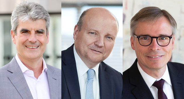 Rheinische Post-Gruppe übernimmt Westfälische Medien Holding - Das Dealmaker-Trio (v.l.): RP-Chef Johannes Werle und die beiden WMH-Verleger Dr. Benedikt Hüffer und Dr. Eduard Hüffer - Fotos: Fotos: Andreas Krebs - Rheinische Post Mediengruppe, Roman Mensing_Wilfried Gerharz