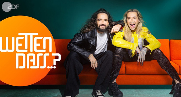 ZDF bestätigt 'Wetten, dass...?' mit den Kaulitz-Twins - Jetzt ist es offiziell: Bill und Tom Kaulitz moderieren am 5. Dezember 2026 die Neuauflage von Wetten, dass...? im ZDF - Foto: ZDF/Rankin/Serviceplan München