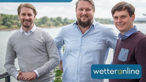 Das WetterOnline-Team: (v.l.) Matthias Weiler, Holger Pautsch und Christoph Brmling 
