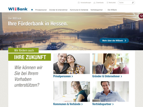 Hessische Frderbank WIBank mit neuen Online-Auftritt (Foto: Screenshot)
