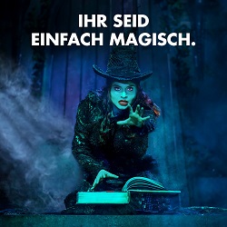 Stage Entertainment vergibt Media- und Content-Etat - Mit Social-Media-Content sollen Musicals wie 'Wicked' von Stage Entertainment beworben werden. Als Content Creator steht dem Musical-Marktführer die Agenturgruppe pilot zur Seite - Copyright: Stage Entertainment