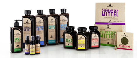 WIN Design verpackt Dr. Theo Krauss - "Heritage" ist die Leitidee des Verpackungsdesigns: der nostalgische Retro-Look dürfte im WPR-Regal auffallen (Bild: Win)