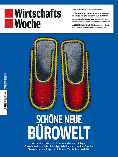 Cover des Monats Mai 2020: Die 'Wiwo' holt das Büro ins Wohnzimmer -