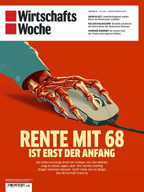 Cover des Monats Juli 2021: 'Wiwo' 31 inszeniert das Rentendesaster -
