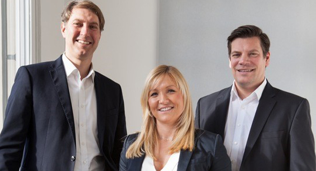 Plan.Net baut Beteiligung an Thaltegos aus - Das Management-Team von Thaltegos (v.l.): Dr. Michael Wolff, Dr. Annette Klett-Steinbauer und Florian Klett - Foto: Thaltegos