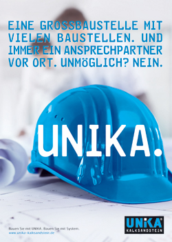 Wolkenkratzer baut mit Unika-Kalksandstein -