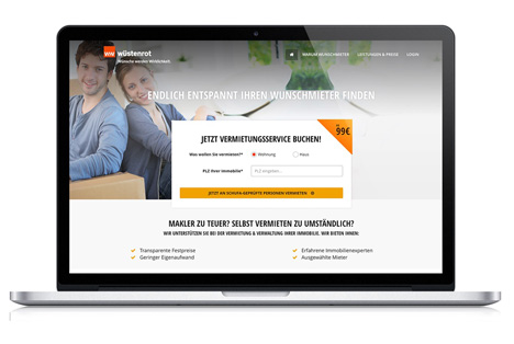 Joint Venture W&W Digital GmbH startet erstes Projekt 'Wüstenrot Wunschmieter' - Auf der der neuen Plattform erfolgt die Vermittlung des Wunschmieters nach, vom Vermieter festgelegten Kriterien, zum Festpreis; Foto: etventure