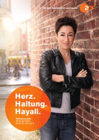 KNSK bewirbt im Auftrag des ZDF die Talksendung von Dunja Hayali