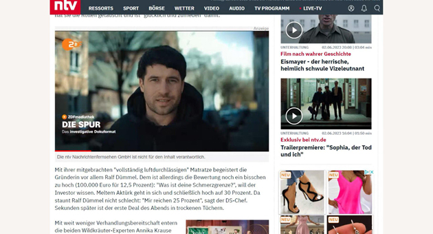 Fr die Bewerbung des Dokuformats Die Spur nutzt das ZDF erstmals die neue In-Stream-Werbeform Content-Roll - Foto: Ad Alliance