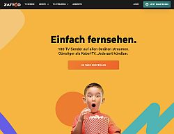 Zattoo mit neuem Corporate Design - Website des Streaminganbieters in neuem Outfit