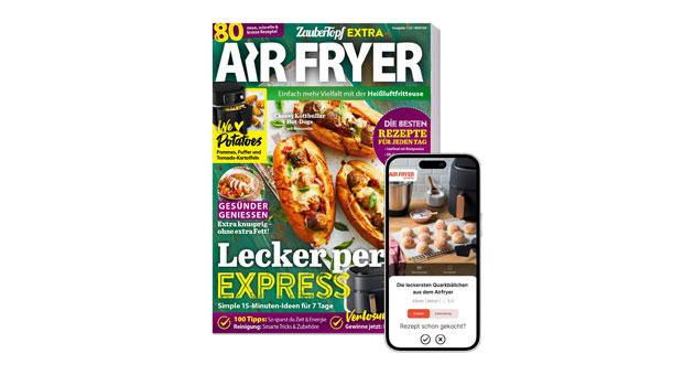 Falkemedia launcht neues Magazin und neue App - Das Magazin Zaubertopf Extra Airfryer ist seit dem 16. Dezember 2024 erhältlich. 2025 soll die App folgen - Abb.: Falkemedia