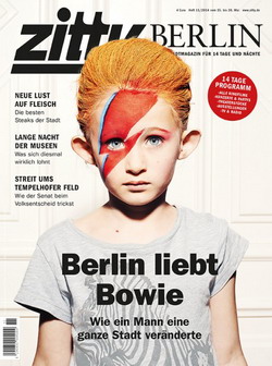 Die aktuelle Ausgabe von 'Zitty' gedenkt David Bowie