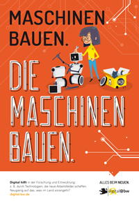 Hirschen informieren in Baden-Württemberg über Digitalisierung - Die Kampagne zeigt unter anderem den digitalen Fortschritt im Bereich Wirtschaft (Foto: Zum goldenen Hirschen)