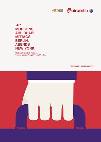 airberlin und Track starten Image-Kampagne mit Motiven von Noma Bar - Illustrator Noma Bar "schwang die Feder" für die Kampagne