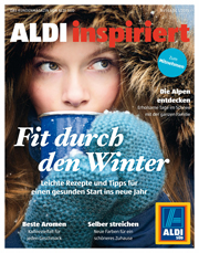 Aldi Süd lanciert Kundenzeitschrift 'Aldi inspiriert' - 'Aldi inspiriert' Ausgabe 01/2015 (Quelle: obs/UnternehmensgruppeAldi Süd/Aldi Süd)