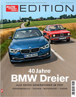 'auto motor und sport' startet Sonderheft '40 Jahre BMW Dreier' - '40 Jahre BMW Dreier' kostet 7,90 Euro
